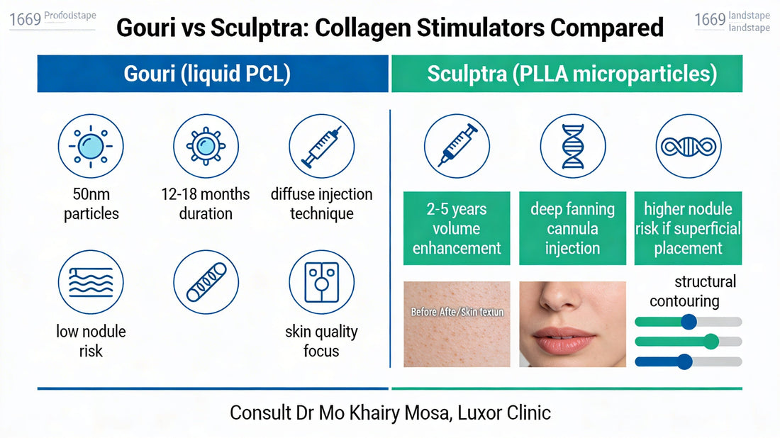Skin Boosters Explained: Gouri vs Sculptra for Collagen Restoration